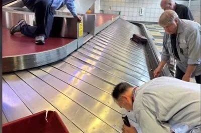 UBO8 快讯新闻 ✨ 太神了！美机场弄丢婚戒钻石，技师竟“钻转盘”奇迹找回！